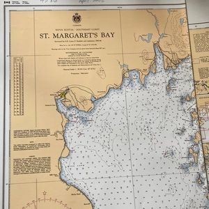 Vintage St. Margaret’s Bay, NS Navigational Chart #4386 Nova Scotia updated 2004